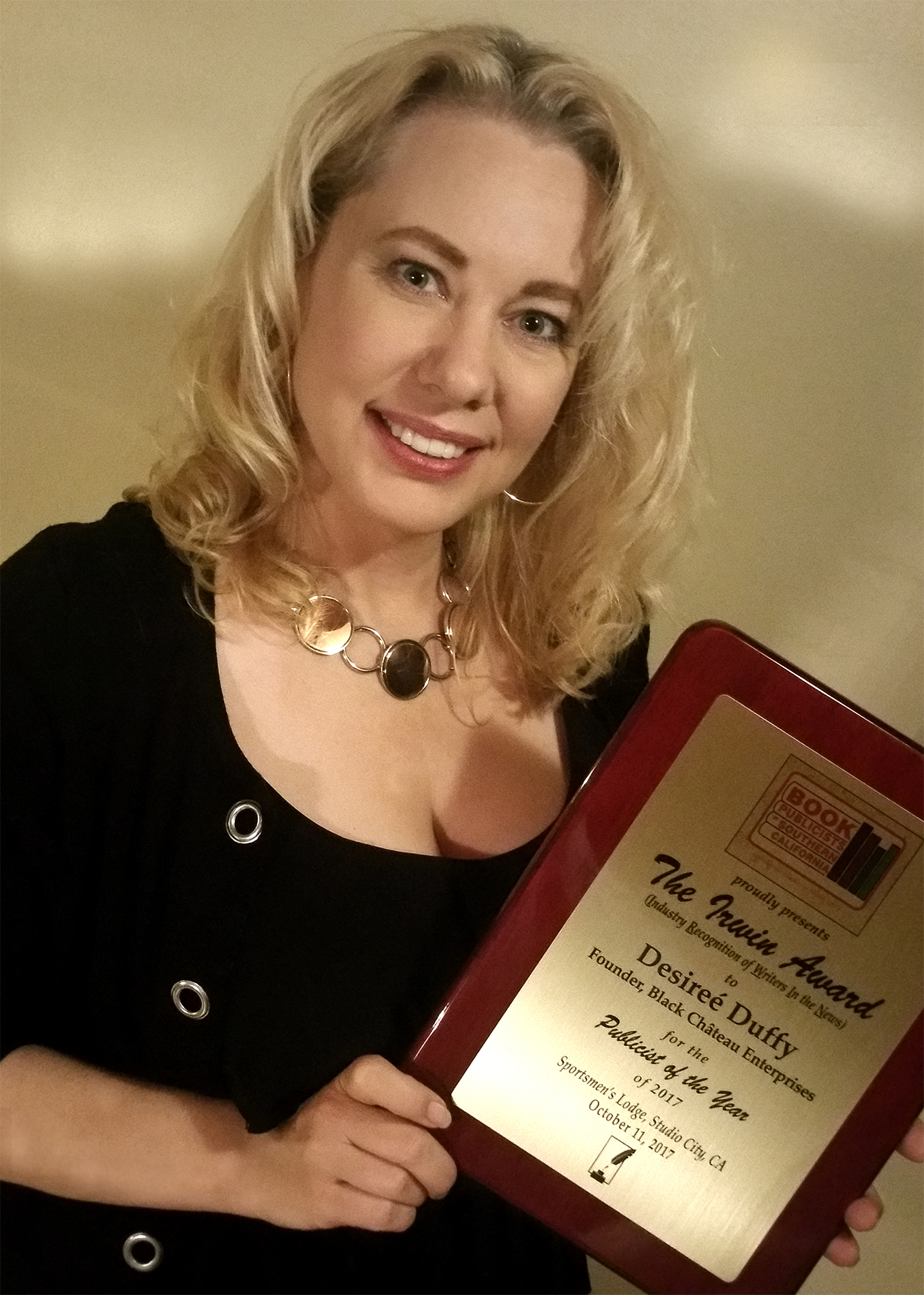 Desiree Duffy, Black Chateau, Book PR, Publicist, Award, Publicist of the Year